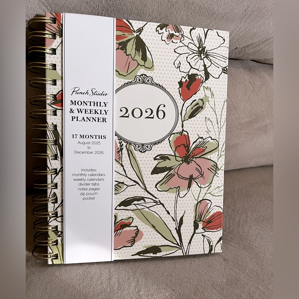 Punch Studio 17 Months Weekly & Monthly Planner